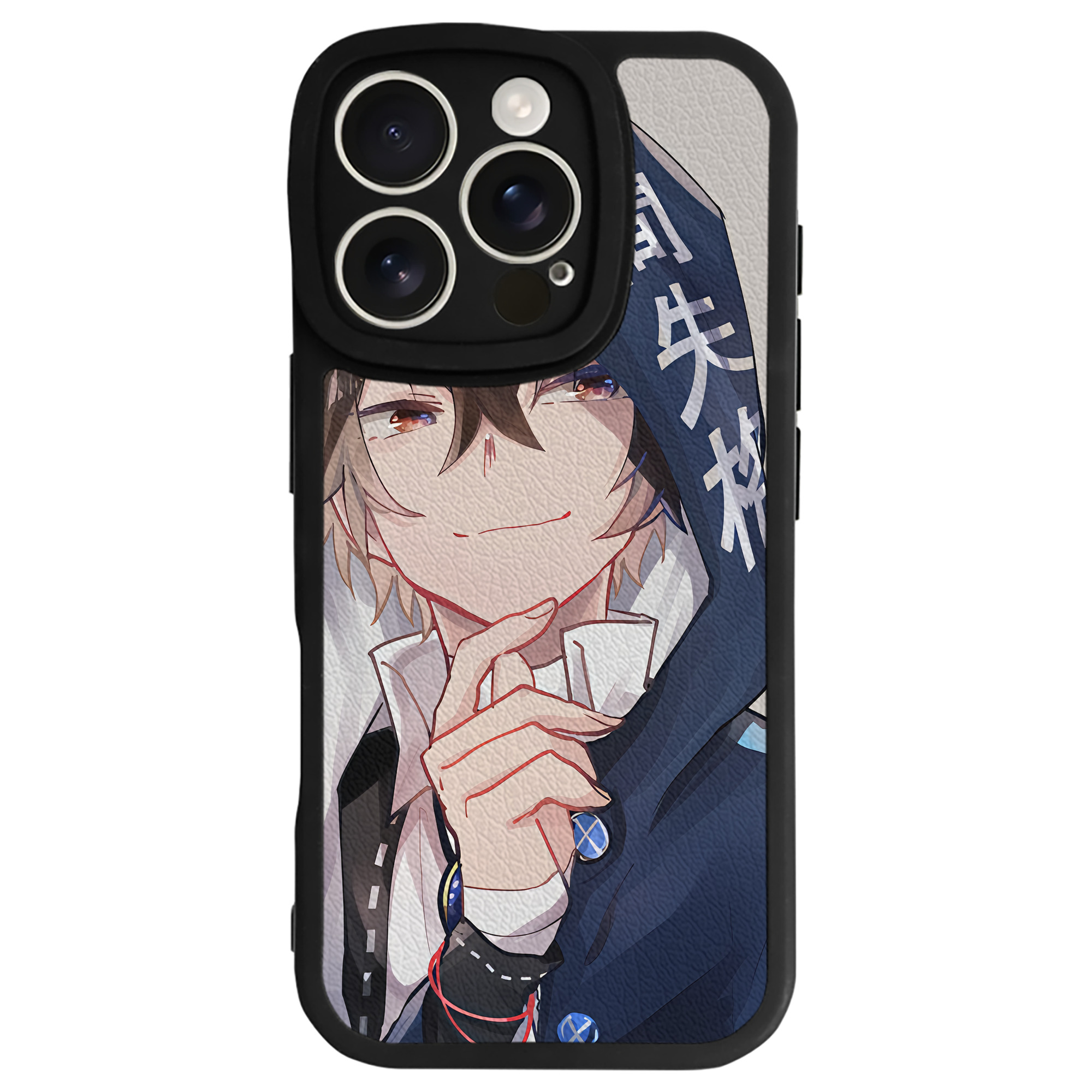 （画像用） 文豪ストレイドッグス Bungo Stray Dogs 【iPhone 16シリーズ対応】シリコンスマホケース（レザー調） 材質：シリコン